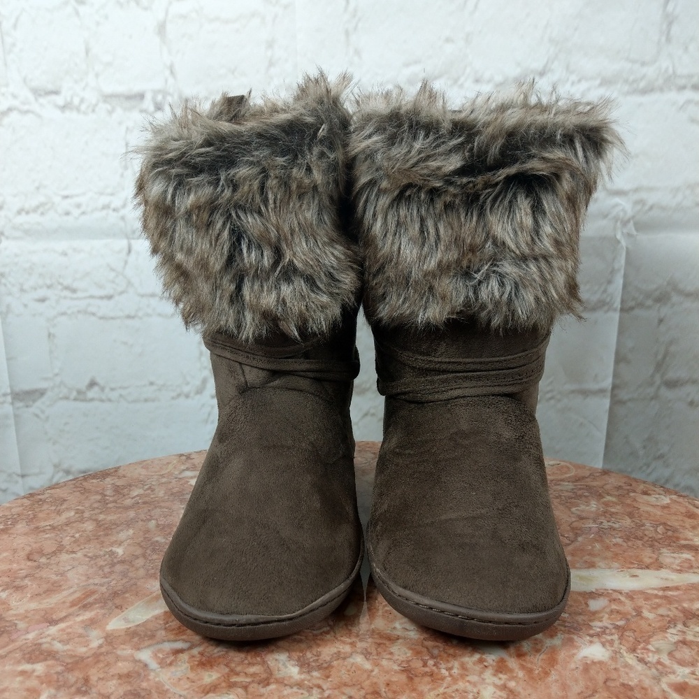 Slipper‎ boots Memory foam faux fur